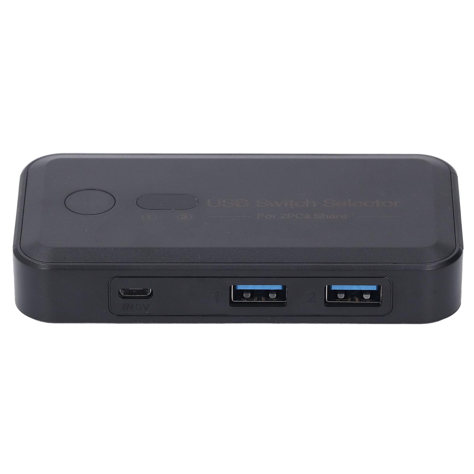 

USB 3.0 Switch Selector 2 Computers Sharing 4 USB Devices Switcher Box Hub for Mouse Keyboard