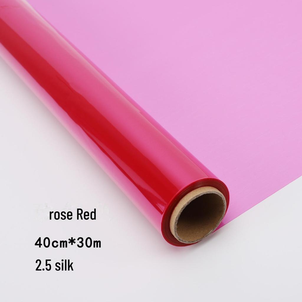 Waterproof Colored Glass Crystal Cellophane Roll for Flower Art and Packaging