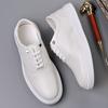 Fashion 2025 Spring Autumn Leather Board Shoes for Men Fashion Casual New Designer Big Size Sports Breathable Lace Loafers Shoes Man