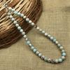 8mm Natural Sea Sediment Jasper Gemstone Round Beads Choker Handmade Partywear Necklace 17-21" For Gift 8BN-22