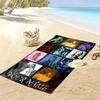 Name Custom Taylor Print Beach Towel, Large Soft Quick Dry Towel for Beach Camping Swimming
