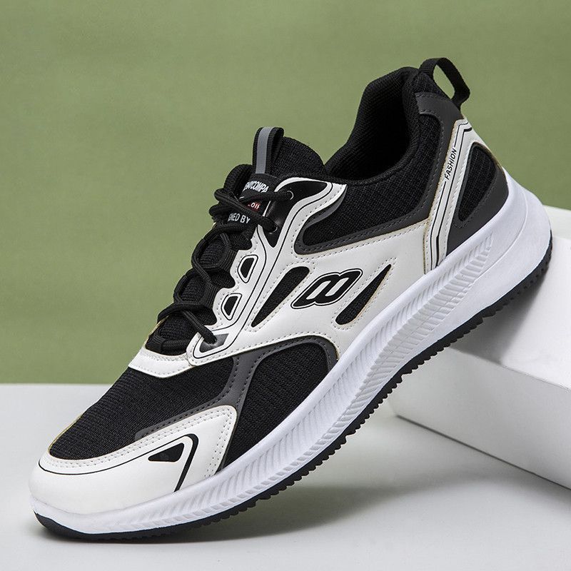 

Повседневная обувь спортивная обувь для бега нескользящая легкая сетчатая дышащая модный тренд сетчатая универсальная мужская обувь 44