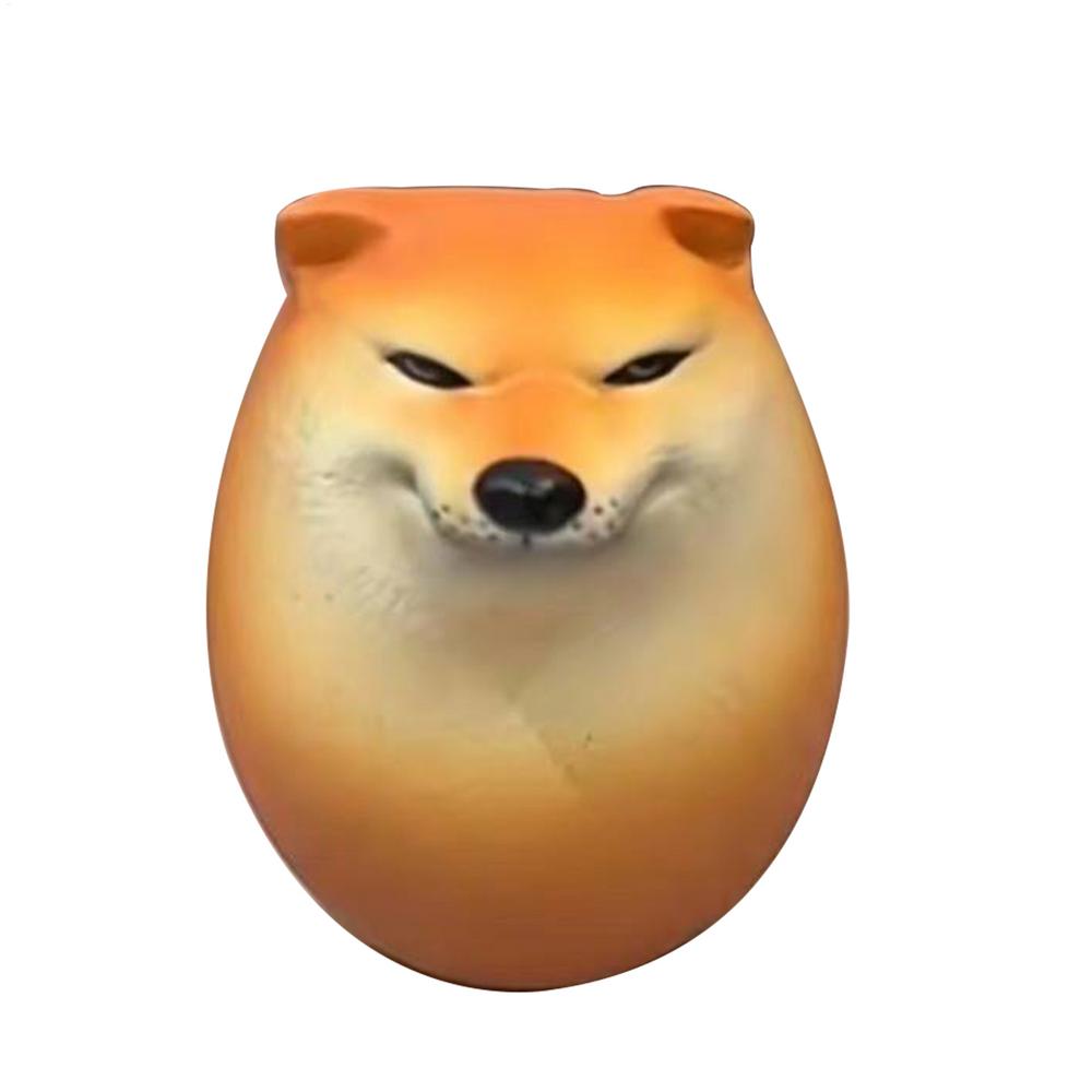 

Медленно поднимающаяся игрушка-сквиши в форме яйца собаки, фигурки животных, успокаивающие гаджеты, сенсорная игрушка-сквиши для релаксации, классный стол, школа жёлтый