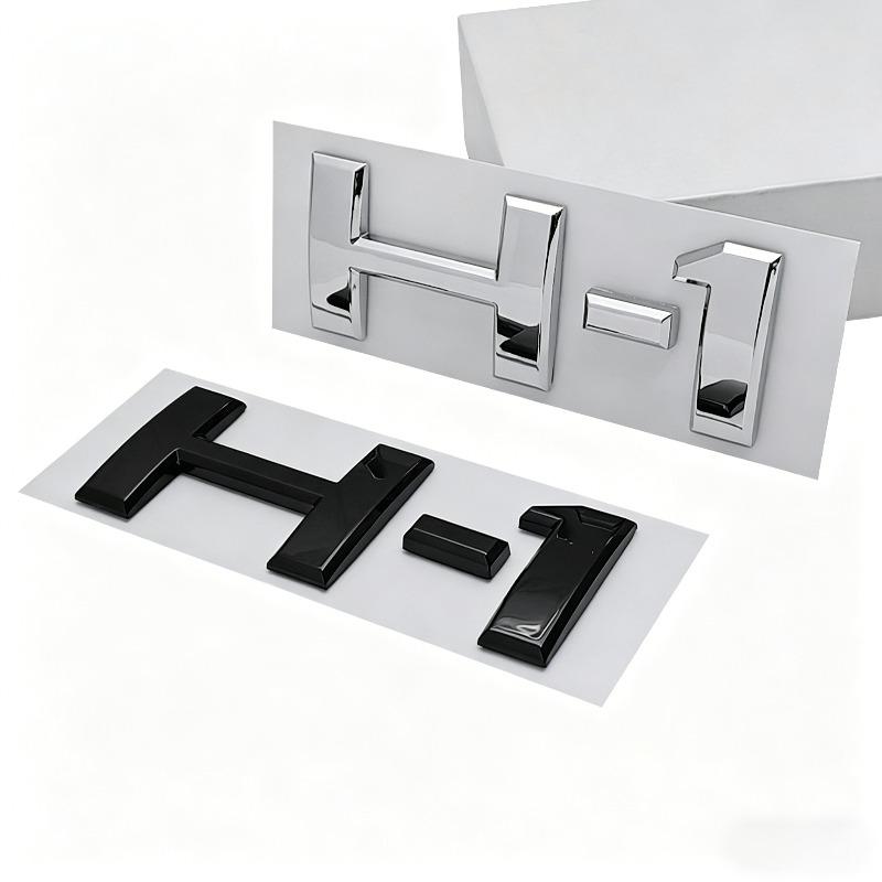 H-1 car sticker rear tailgate emblem body h english lettering 3d modification logo decal