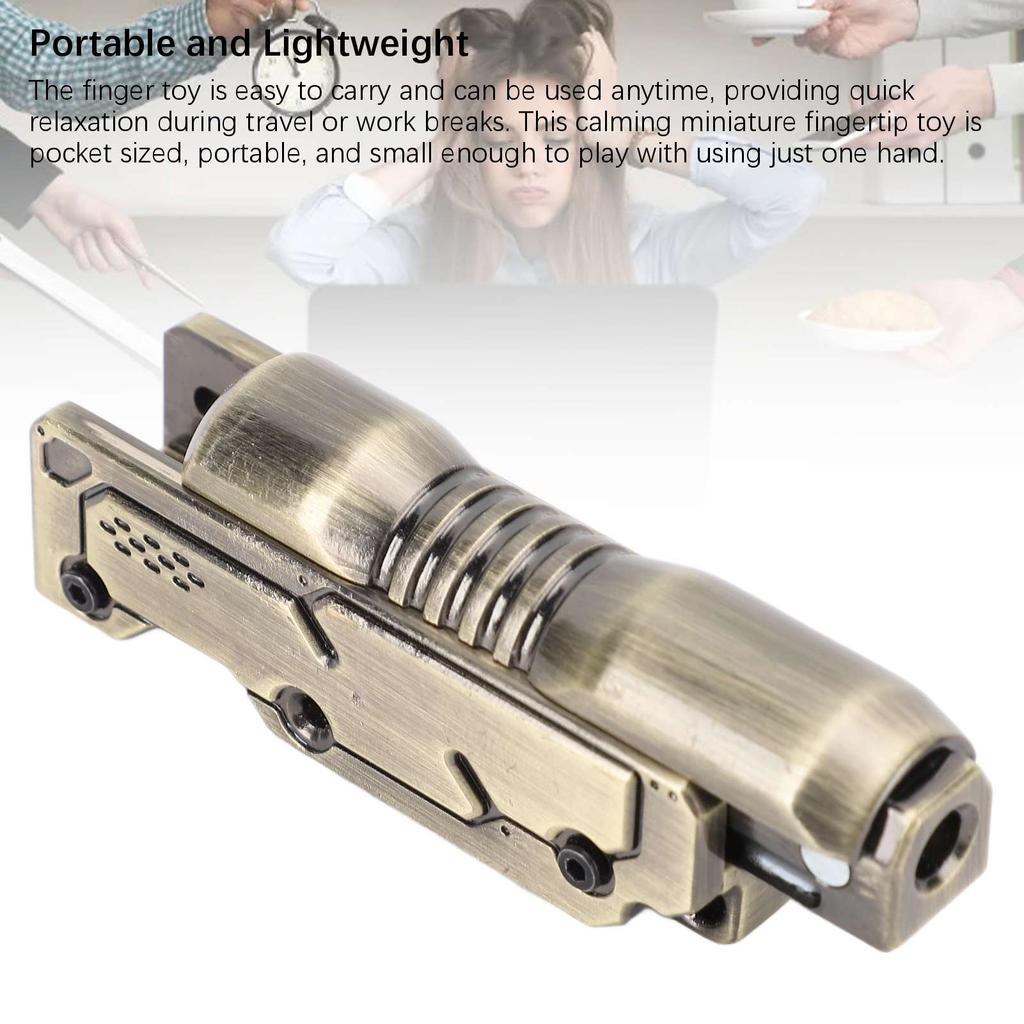 Fingertip Slider Spielzeug Messing Push Karte Erwachsener Mechanisches Push Slider Spielzeug für Büro Zuhause Station