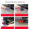 V-Shaped Red Car Marker Light