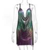 Sequined V-Neck Backless Sling Dress - 2025 Nightclub Hot Sale
