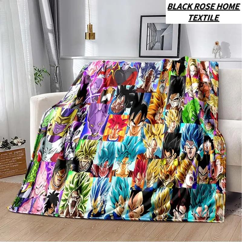 Fashion Art Print Comics D-Dragons B-Balls Blanket Bedroom Sofa Bed Sheet Outdoor Car Travel Hotel Portable Plush Cover Blanket