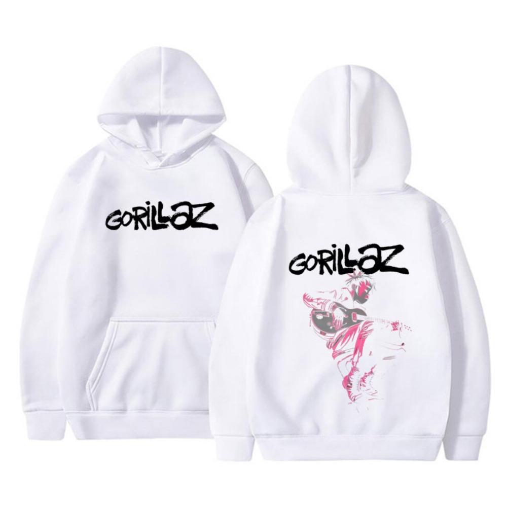 Rock Band Gorillaz The Now Now Album Grafik Hoodie Herren Damen Punk Oversized Kapuzenpullover Sportbekleidung Männlich Vintage Cool Hoodies