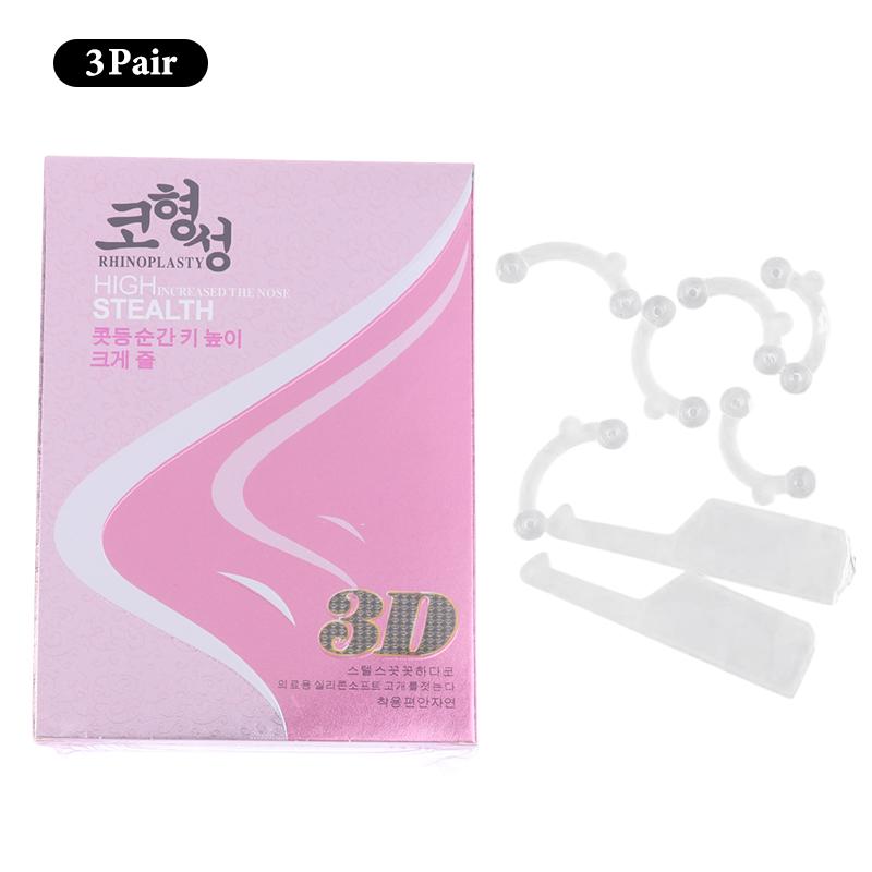 3D Beauty Nose Clip Corrector Massage Tool Nose Up Lifting Shaping Clip Clipper Shaper Bridge Straightening No Pain 3 Size