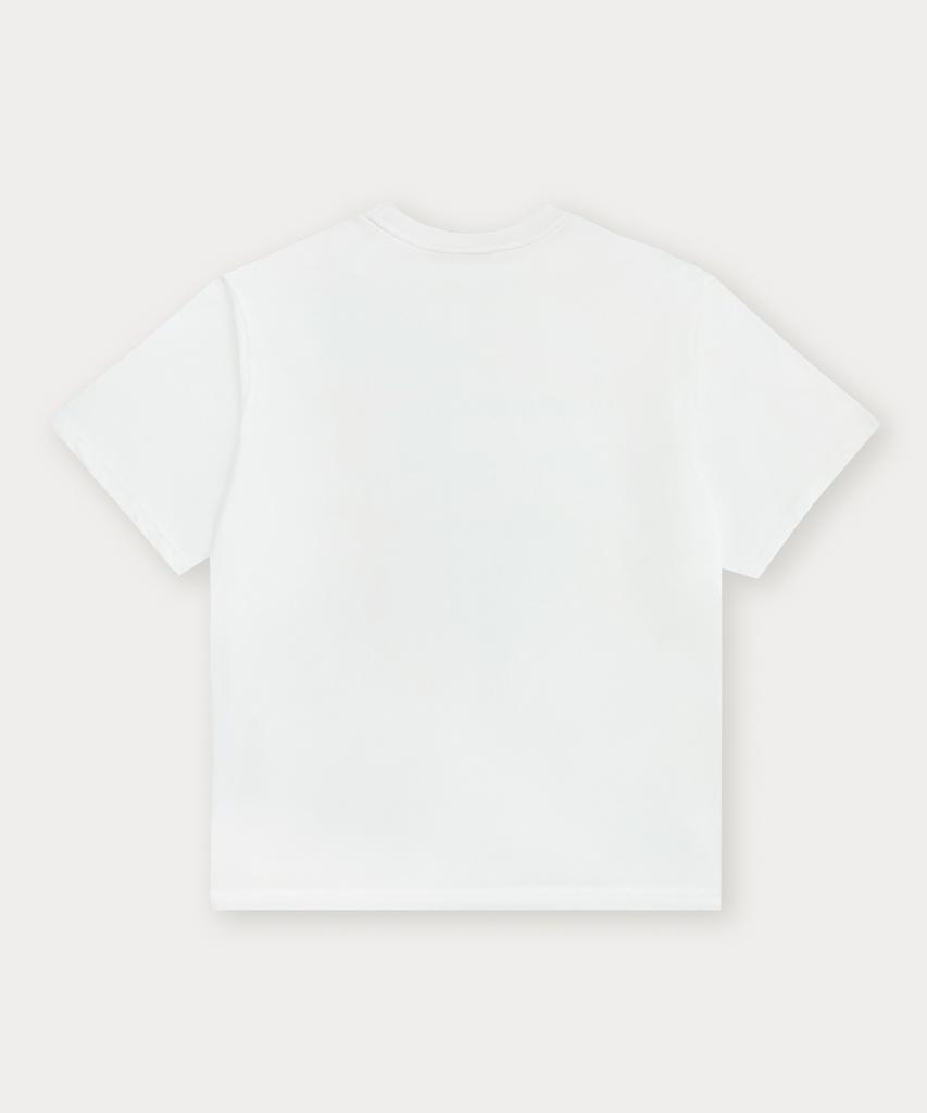 Sseomweeobeoteo Shine Wave Logo Over-Fit Top - Ivory