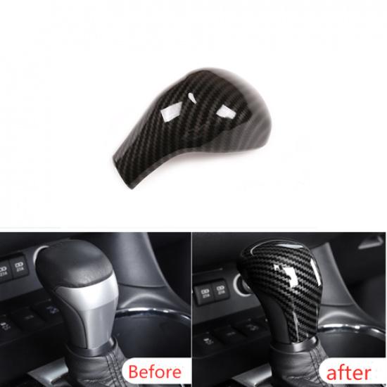 Carbon fiber Gear Shift Knob Cover Trim 1pcs For Toyota Highlander 2015-