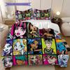 Monster High Fantasy Style Three-piece set (1 * duvet cover + 2 * pillowcase, without core) 2D Flat Bedding set Christmas birthday gift
