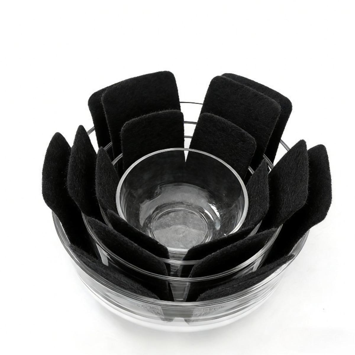 

15 Piece Thick Anti Scratch Pot Protection Pad, Wear-resistant and Anti Slip, Can Be Washed and Reused, Protecting The Surface of Kitchen Utensils 15 items чорний