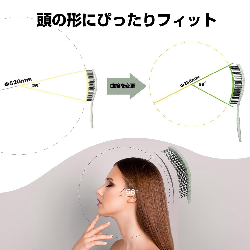 AIMIKE Detangling Brush Detangling Hair Brush Tangle Free Brush Fits Your Head Wet Dry Brush Smooth Hair Skeleton Brush Easy To Care Wet Hair Brush