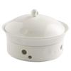 Ceramic Warming Serving Plate with Integrated Lid