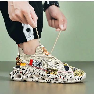 Fashion Demi-season Net Luxurious Sneakers Loafers Tennis Skateboarding Man Green Sports Shoes High Tech New Season Jogging
