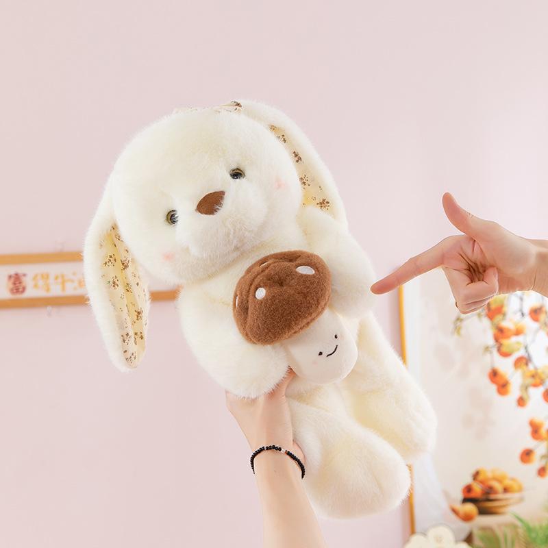 New Mushroom Rabbit Plush Toy Doll Long-eared Rabbit Children's Sleeping Pillow Ragdoll