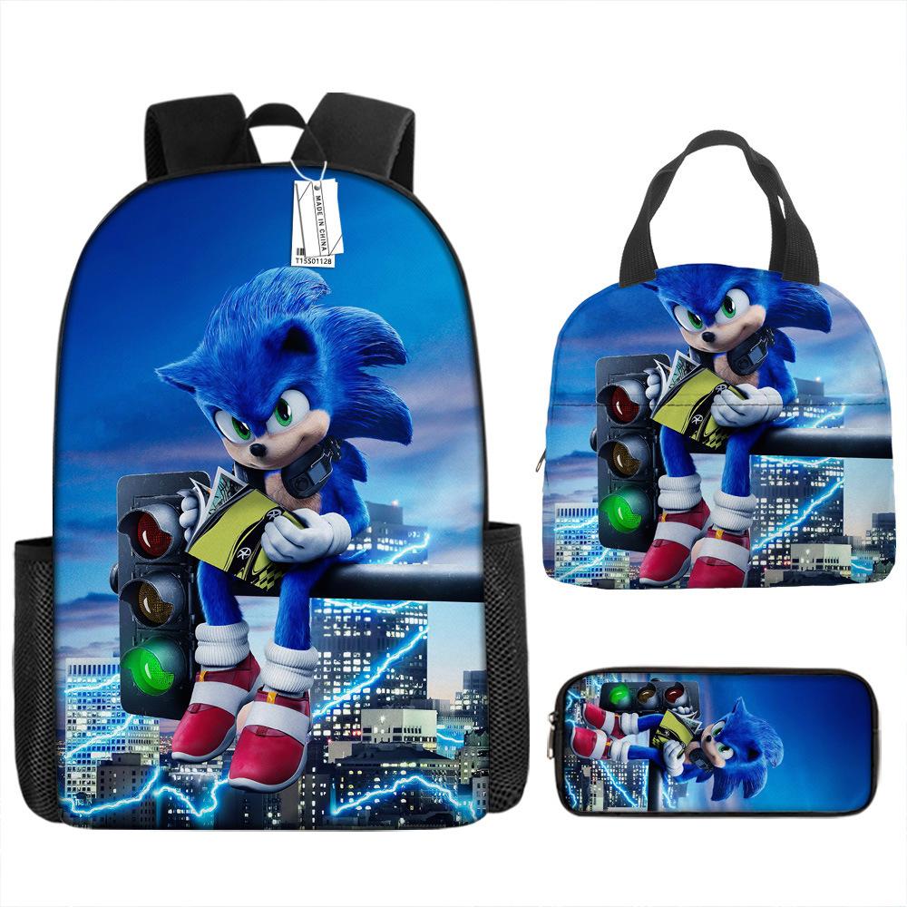 Backpack Trend Backpack Anime Large Capacity Elementary School Bag Lunch Bag