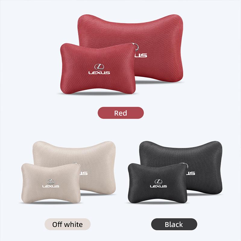 Lexus Car Ice Silk Headrest Lumbar Support Accessories For Lexus F SPORT ES RX NX LS UX LM LX GX LC RZ IS CT GS RC HS SC LBX