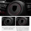 For Porsche Macan Cayenne 911 Panamera 718 Made of Alcantara Car Interior Steering Wheel Trim Center Sticker Tuning Accessories