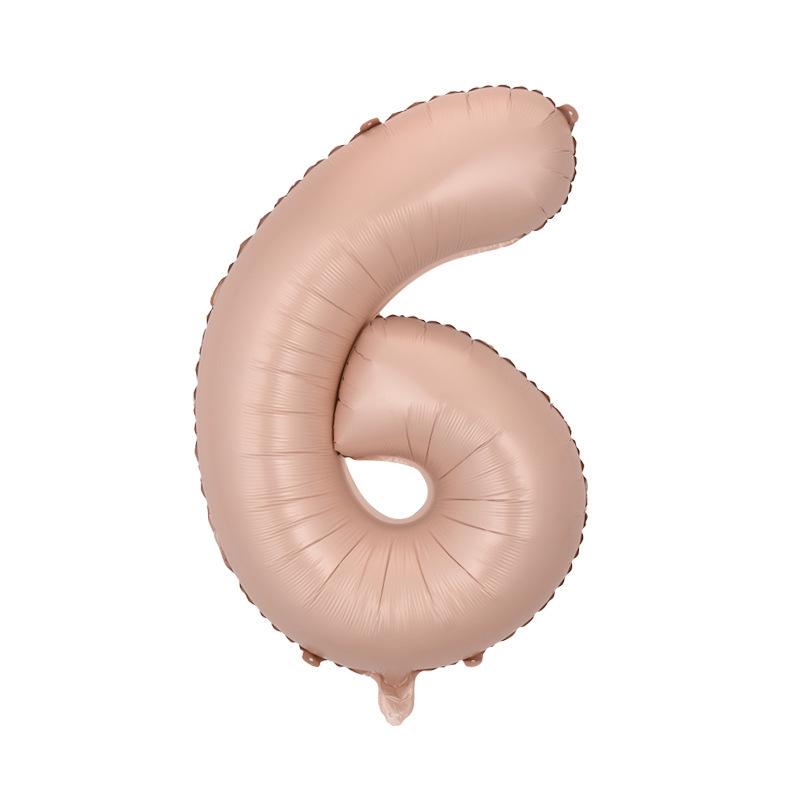 32" Medium Number Aluminum Foil Balloon for Children's Birthday Party Decorations