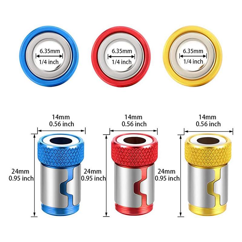 Reinforced Anti-Slip Phillips Magnetic Ring Screwdriver Bit with Strong Magnetism.