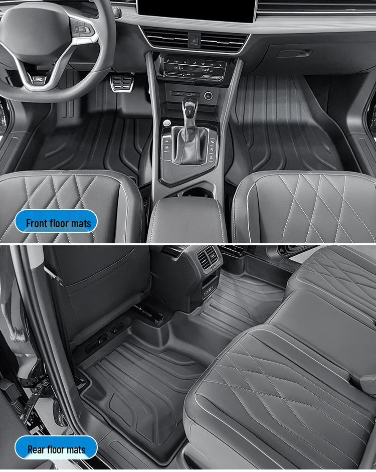 Eco-Friendly TPE Floor and Trunk Mats for 2024 Volkswagen Tiguan L/L Pro