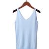 Women's Summer Halter Sexy V-neck Slim Bright Silk Knit Vest Wearing Sleeveless T-shirt Base Top Trend