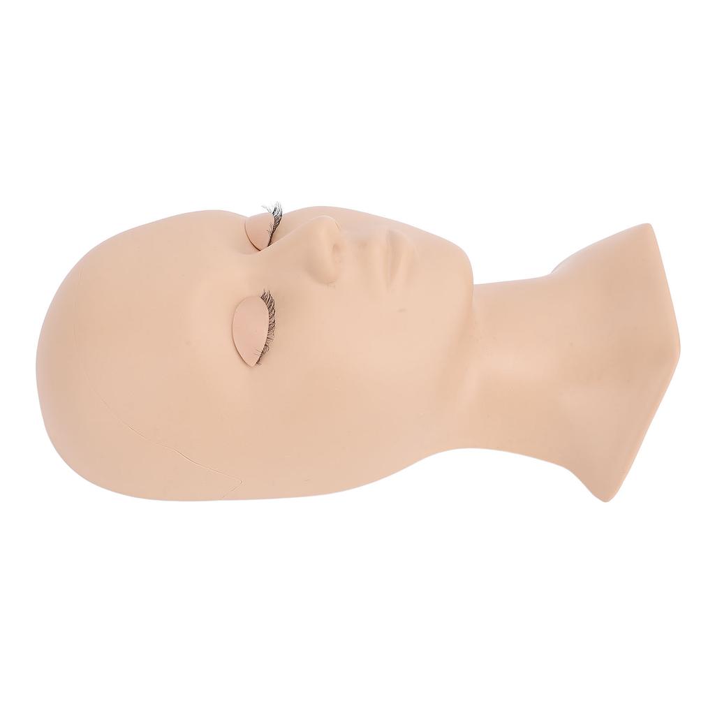 Detachable Single Fold Eyelid Lash Mannequin Head Silicone Eyelash Training Model for Makeup Practic