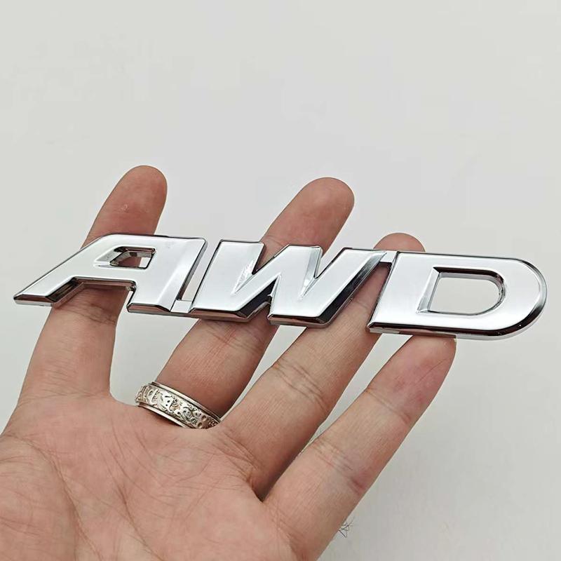3D Metal AWD Logo Badge Sticker Car Body Emblem Decal Wheel Drive SUV Off Road for Toyota Impreza Subaru Honda Auto Accessories