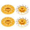 RC Car Brake Disc Set Aluminum Alloy Wheel Hex Hub Brake Disc with M4 Lock Nuts for RC Road