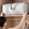 Bear Pattern Clothing And Quilt Storage Bag Non-Woven Fabric Thickened Bedroom Storage Travel Moving Bag