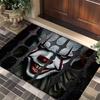 Halloween Thrilling Horror Scary Clown Face 3D Illusion Door Mat Non-slip Waterproof Durable Entrance Party Home Decor Door Mat