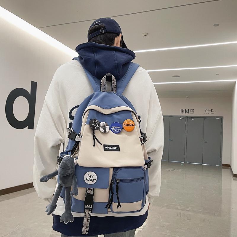 Large Capacity Unisex Backpack for Students: Ideal for High School, College, and Travel