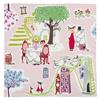 Quarter Report Moomin Afternoon In Moomin W50 X Made In (MOOMIN) Handkerchief, Valley, Pink, Approx. H50cm, 100% Cotton, Japan.