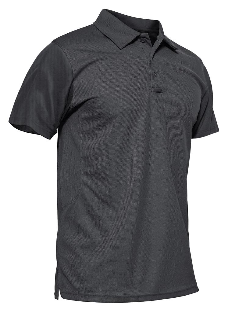 Casual for Sweat Polo Short Large Dark XL [TACVASEN] T-shirt Men, Absorbent, Polo, Outdoor, Shirt, Comfortable, Sleeve, Golf, POLO, Business, Tops,