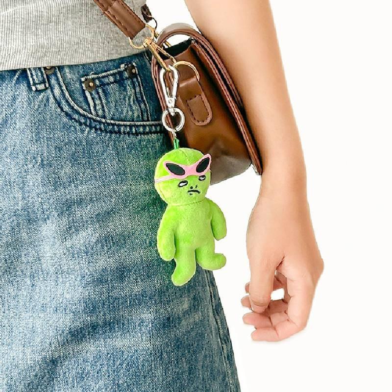 Alien Plush Pendant Toy Bag Decoration Doll Keychain Kids Cartoon Cute Gift