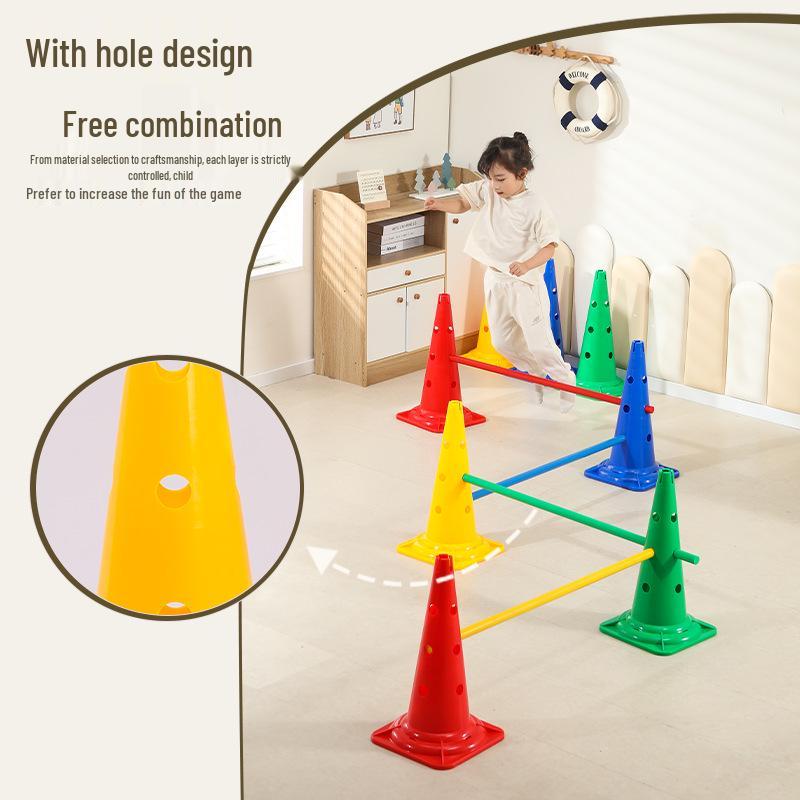 Children's Sensory Integration Training Hurdle and Jump Stand Set