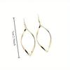 1 Pair of Women's Earrings, Fashionable Wavy Earrings, Sweet and Super Bright Earrings, Suitable for Daily Wear and Holiday Gift Giving
