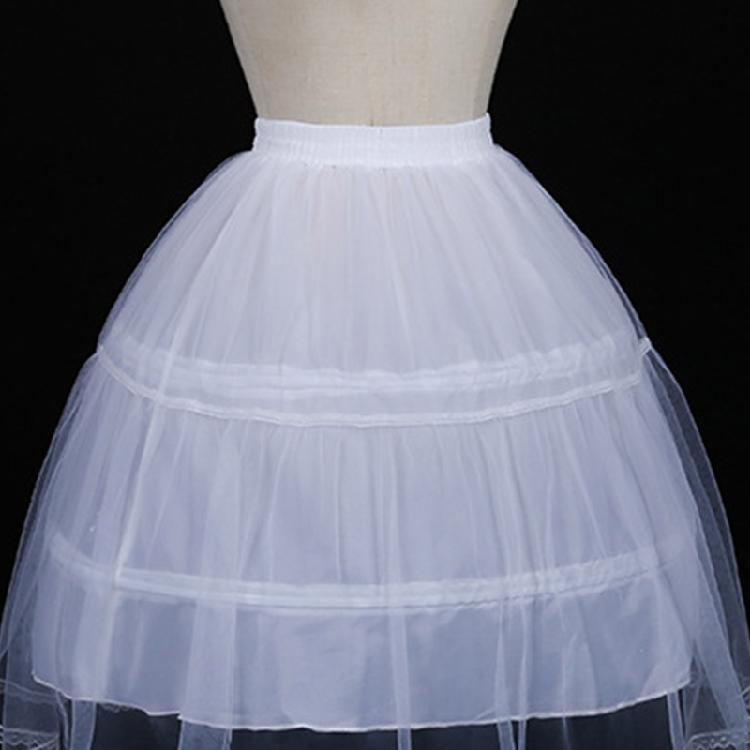 Petticoat Crinoline 20in White Hoop Skirt Victorian Costume Half Slips for Women