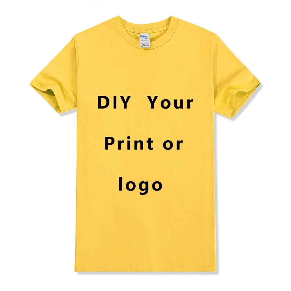 Custom T shirt Women Men Customised Printed 100 Cotton Short Sleeve Your Logo Photo Brand Text Tee Personalize Graphic Clothing