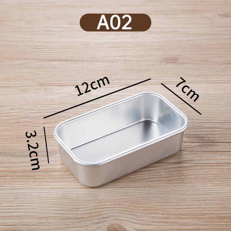 M-1Pc Square Box Mold Baking Tool Aluminum Alloy Non-Stick Bread Cheese Cake Toast Pan DIY Kitchen Baking Cake Mold Bread Pan