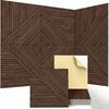 Self-Adhesive Sound Absorbing Panels 3D Wood Grain Soundproof Wall Tiles  Home Decoration