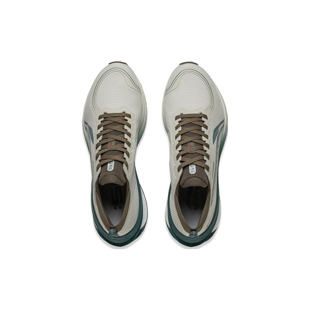 Li Ning Wu Shi 5S 3.0 Shock Absorption Non-Slip Wear-Resistant Low-Top Running Shoes Men Sneaker White Green ARST051-1