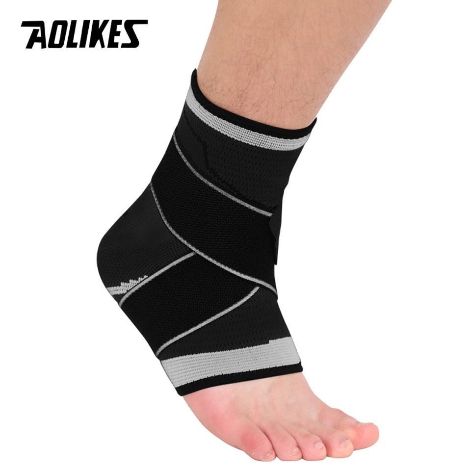 

Aolikes Support 1 Pcs Protective Football Ankle Support Basketball Ankle Brace Compression Nylon Strap Belt Ankle Protector L