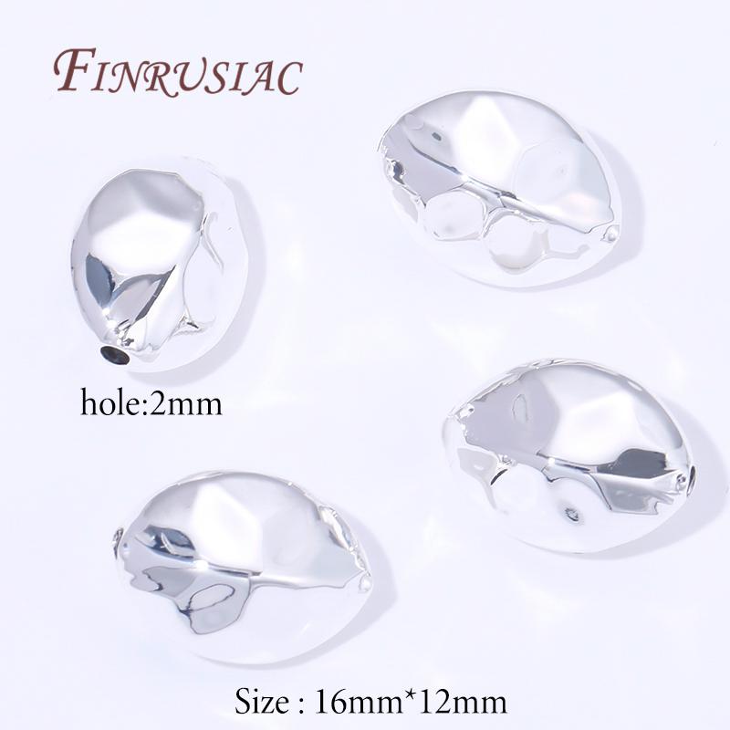 16x12mm 18K Gold Plated Brass Spacers For Beads,Metal Separator Beads For Bracelets Accessories,DIY Jewelry Making Supplies