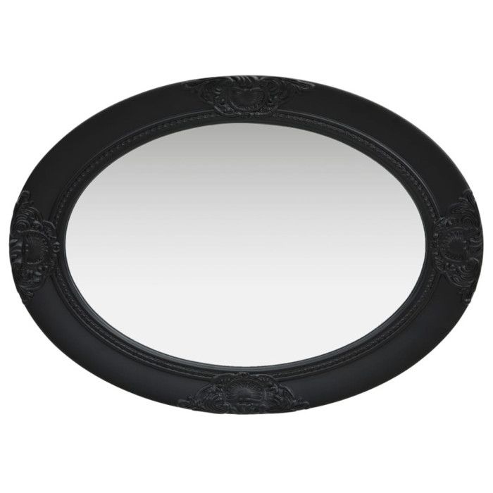 VidaXL Miroir mural style baroque 50x70 cm noir 320355