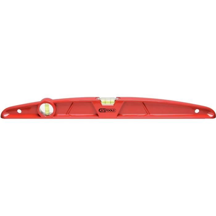 Niveau à bulles - ks tools - 204.4400 - antichocs - 400 mm - précis 0,5 mm/m