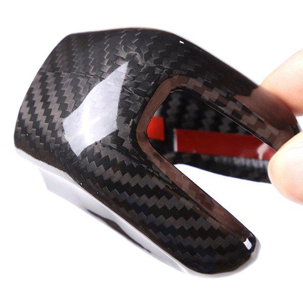 Red Carbon Fiber Full Coverage Car Gear Shift Knob Cover